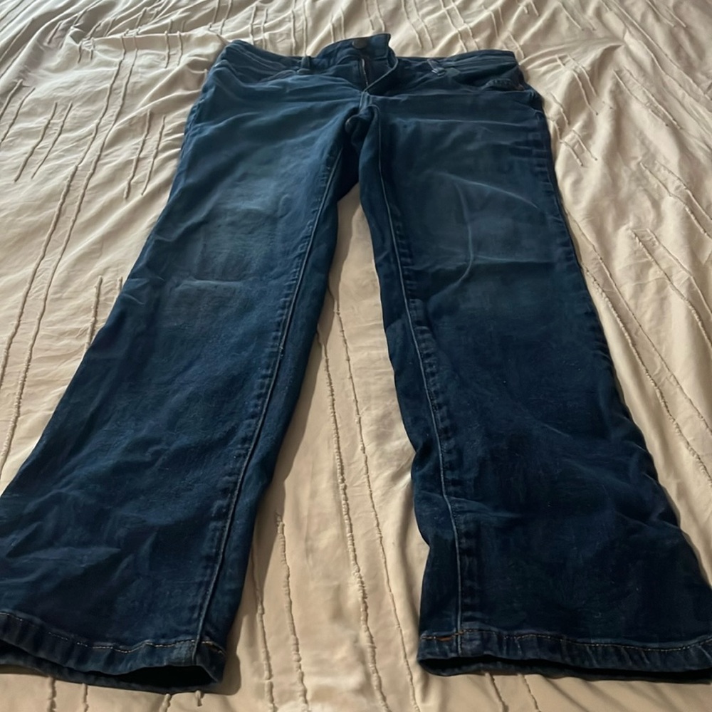 Size  6 straight leg jeans worn once.